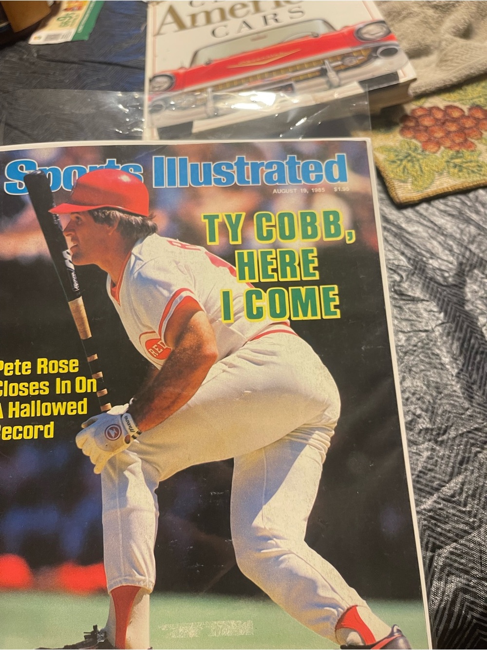 Sports Illustrated August 19 1985 Pete Rose Ty Cobb Record EX Cond